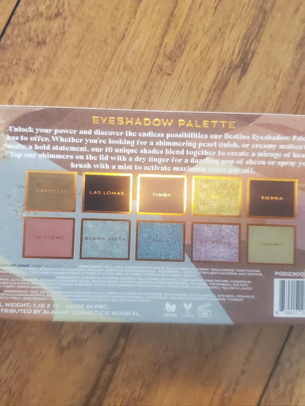 Alamar Cosmetics Destino 10-Pan Eyeshadow Palette